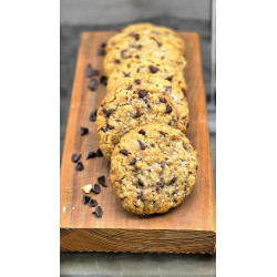 Cookies de avena, chocolate y sal marina. (UD)