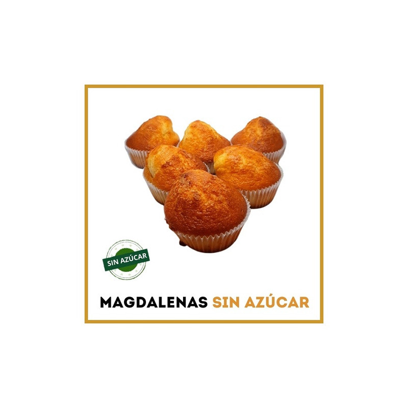 Magdalenas Aceite de Oliva SIN AZÚCAR (6Ud)